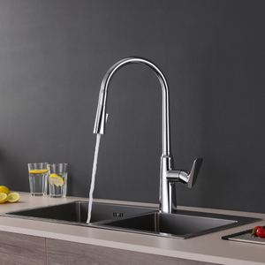 Elegante gran oferta personalizable de fábrica para grifo de lavado de cocina extraíble con agua