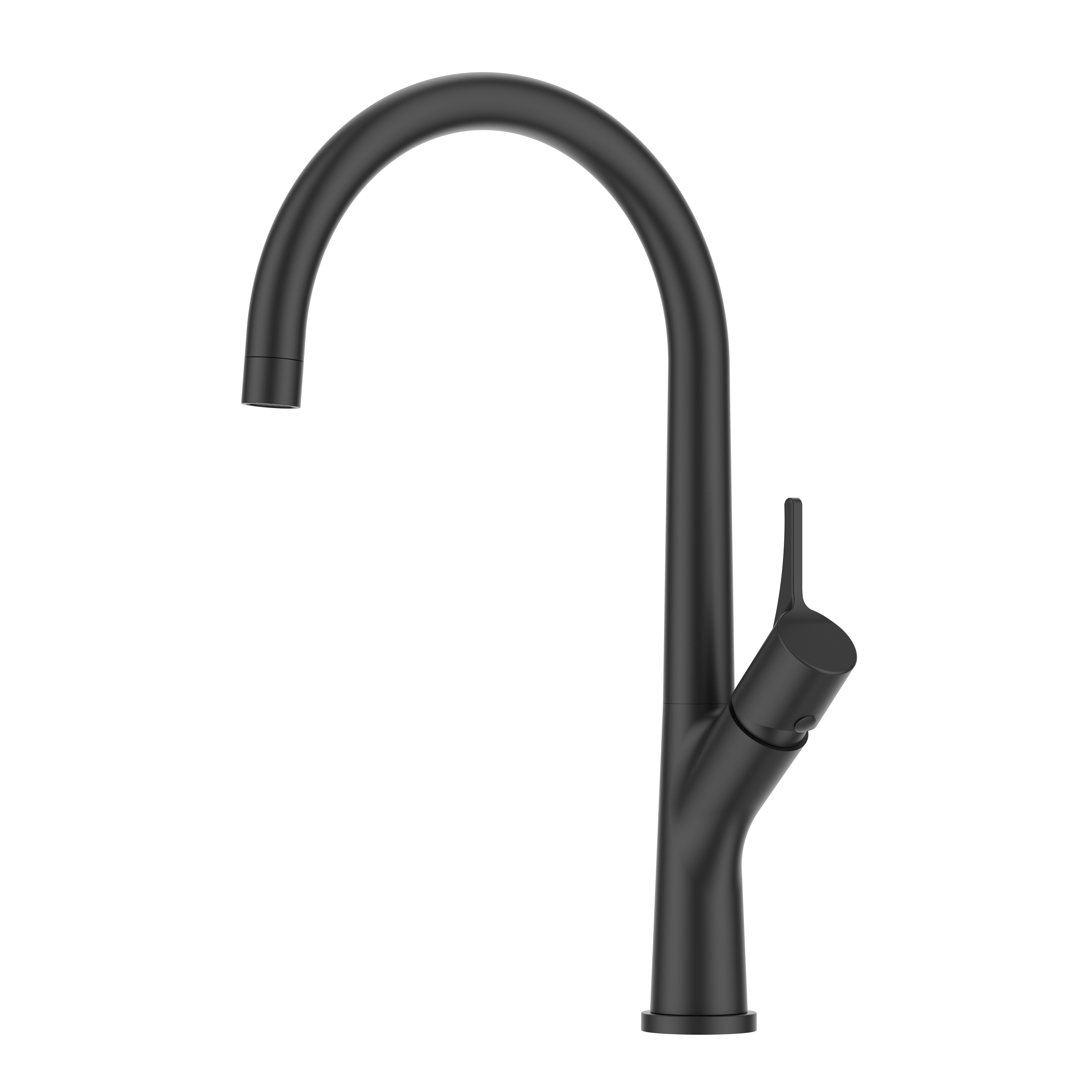 Material de grifo de cocina de estilo común negro