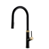 Grifo de cocina de grifos comerciales gourmet de oro negro vendedor caliente con alta calidad