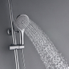 Conjunto de ducha de baño de lujo de buena calidad de tubería flexible de acero inoxidable con cuerpo de latón