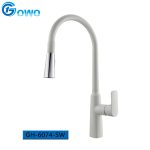 Grifo de lavabo extraíble de Material de latón de Color blanco avena de granito de buena calidad