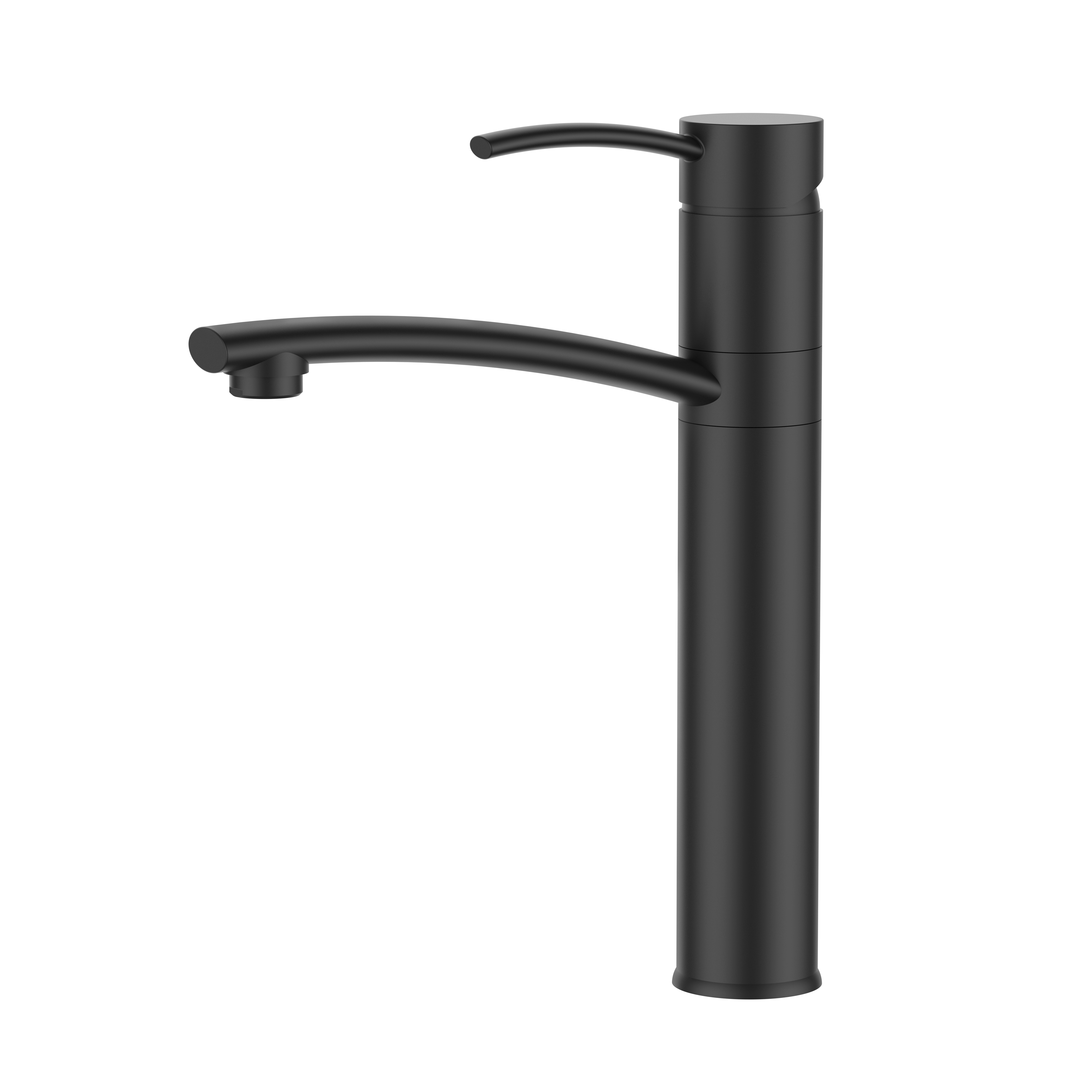 Nuevo grifo de lavabo de diseño negro mate