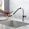 Color Venta caliente Material de aleación de zinc Extender cuello Grifo de lavabo flexible