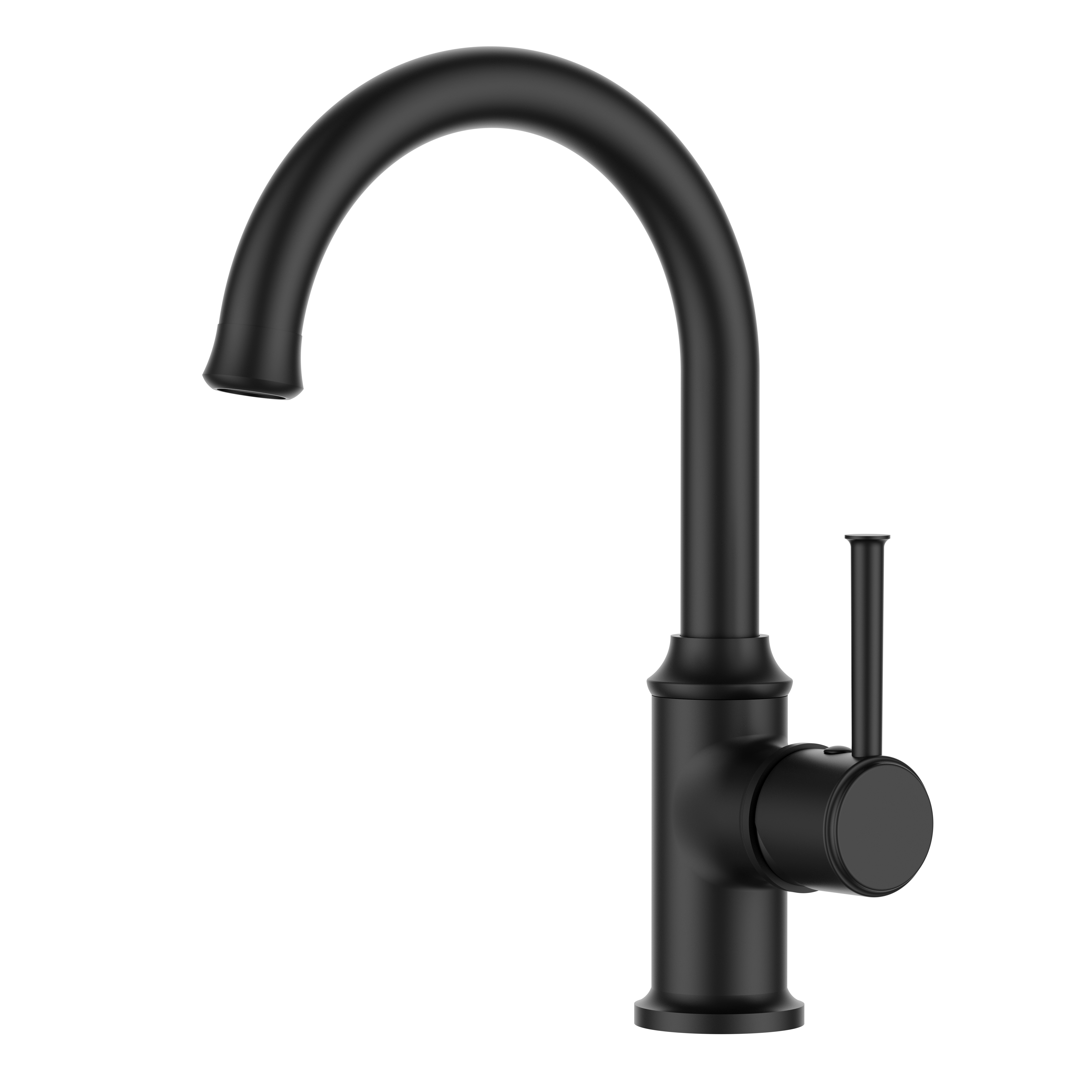 Grifo de lavabo de latón multifuncional negro mate