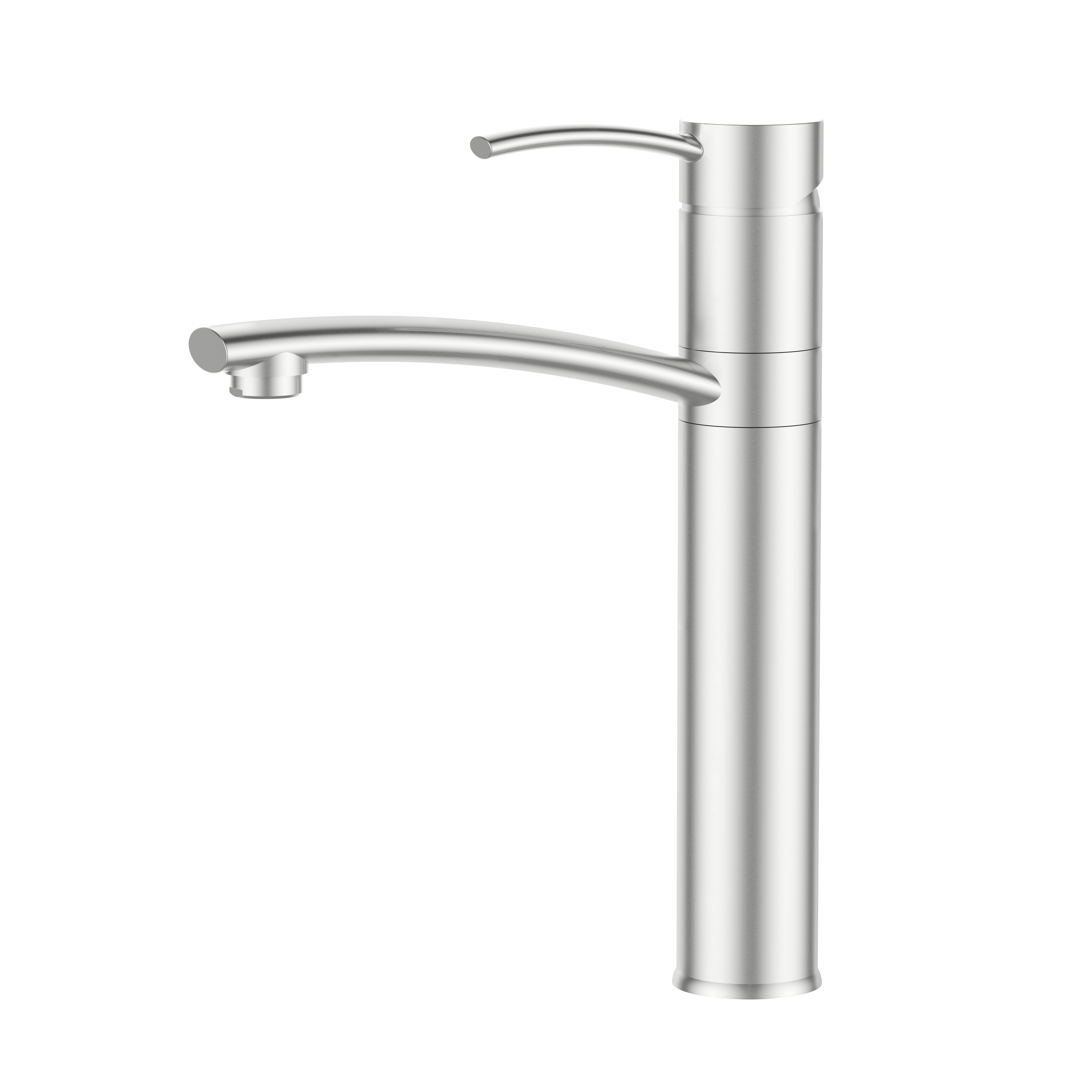GOWO Grifos de lavabo de baño de níquel cepillado contemporáneo